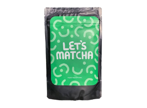 Matcha T-shirt - yellow, with mug of matcha